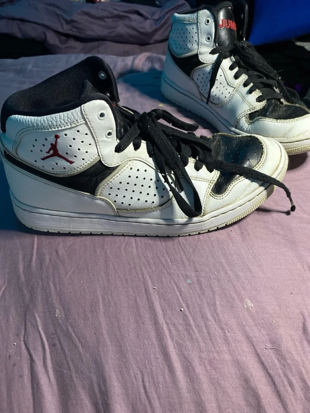 Jordan Access jumpman Men's Black and White High-Top Sneakers